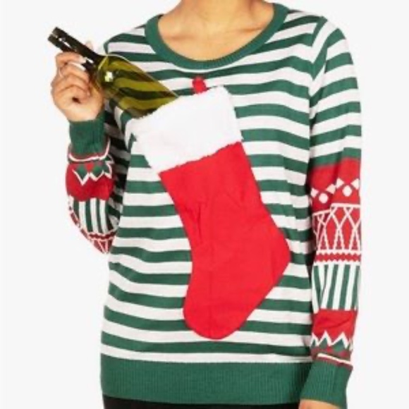 Tipsy Elves Stocking Stuffer Ugly Christmas Sweater Size Medium - Picture 12 of 12